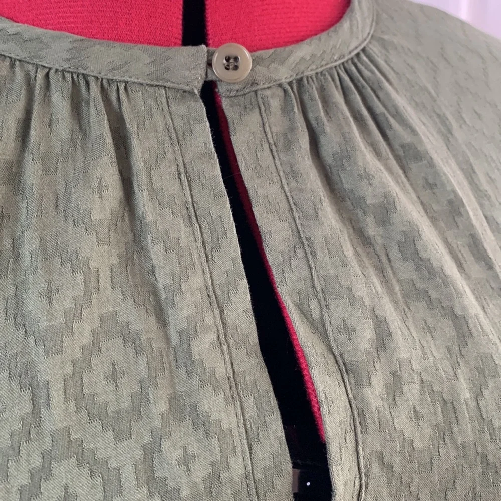 A.P.C. Paris green embossed French designer tunic dresss - Picture 5 of 11